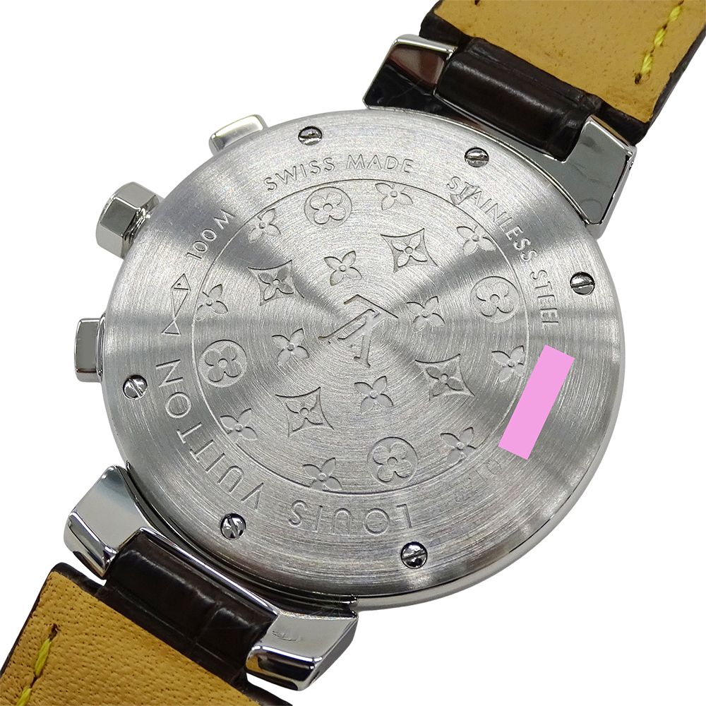Louis Vuitton Watch Boys Tambour Chronograph Date Quartz Stainless Steel — view 6