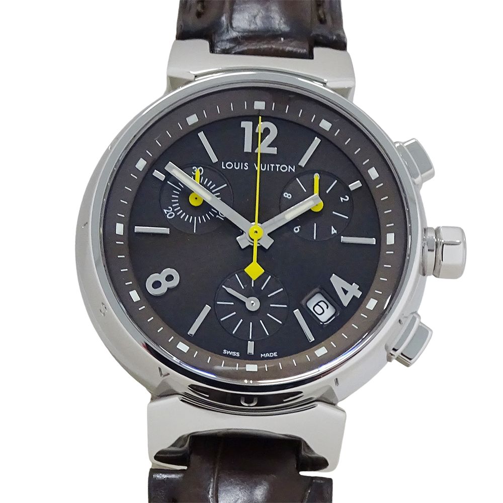 Louis Vuitton Watch Boys Tambour Chronograph Date Quartz Stainless Steel — view 2