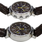 Louis Vuitton Watch Boys Tambour Chronograph Date Quartz Stainless Steel — view 3