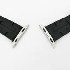 Hermes Simple Tour Kilim Black Silver Apple Watch Strap 42 mm — view 5