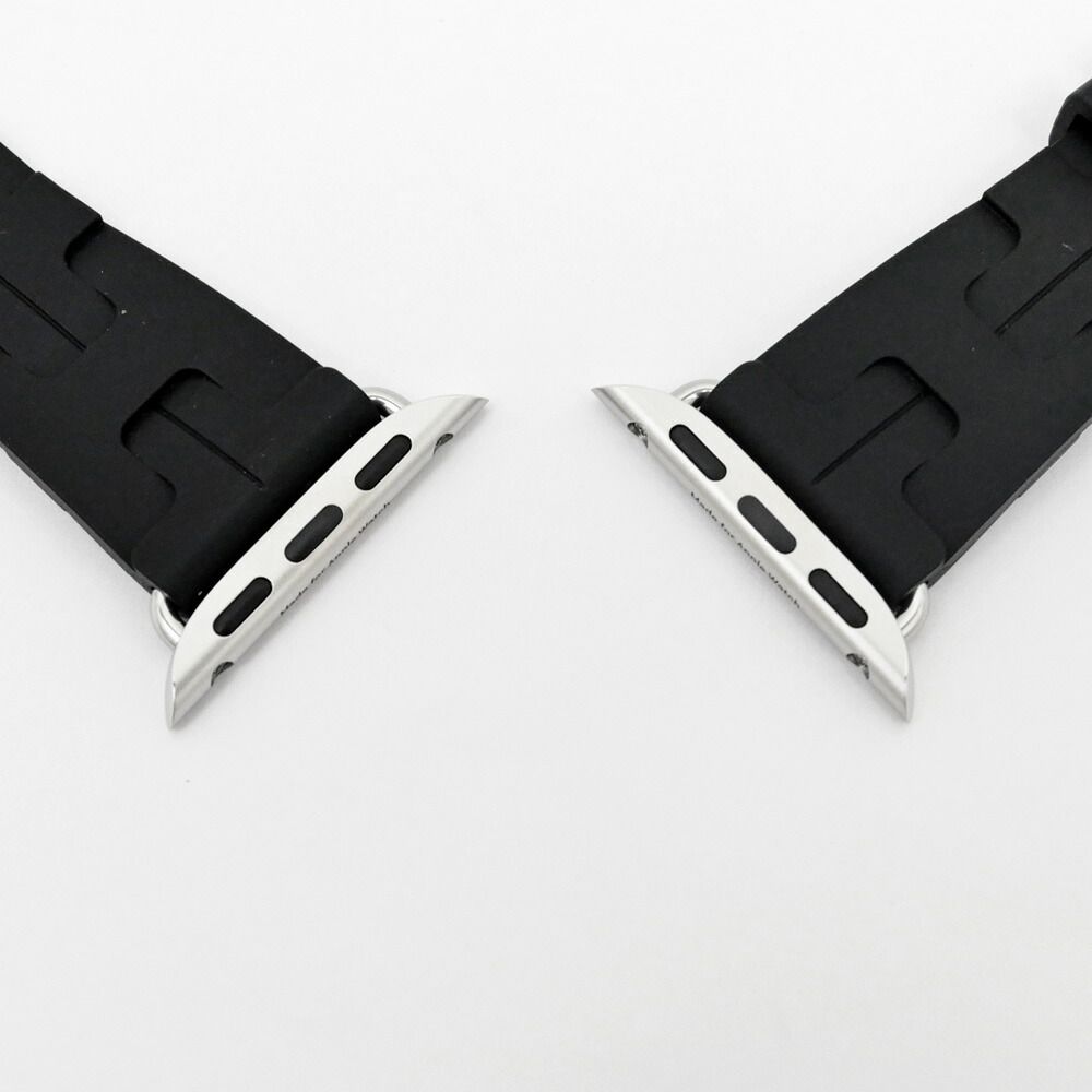 Hermes Simple Tour Kilim Black Silver Apple Watch Strap 42 mm — view 4