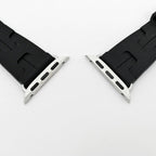Hermes Simple Tour Kilim Black Silver Apple Watch Strap 42 mm — view 4