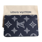 Louis Vuitton Organizer Poche Card Case Monogram Shadow Navy Purchased — view 6