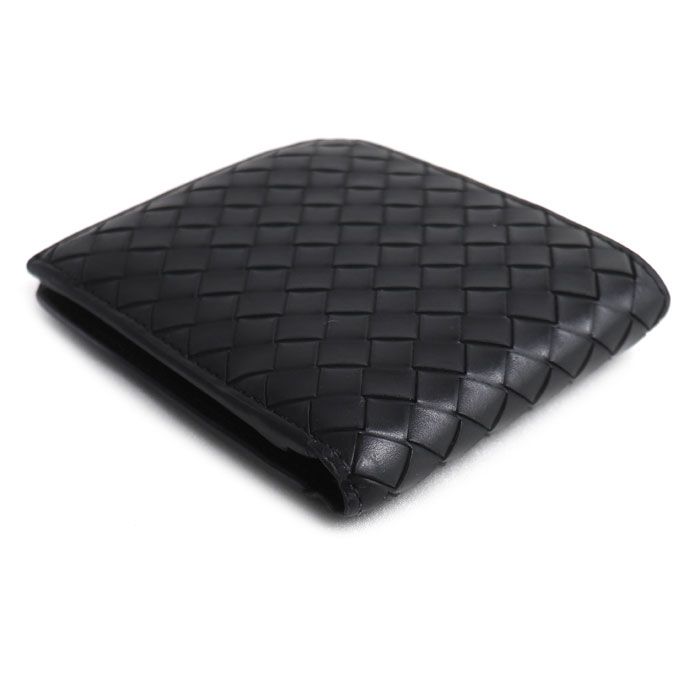 Bottega Veneta Intrecciato Piccolo Bifold Wallet Black — view 2