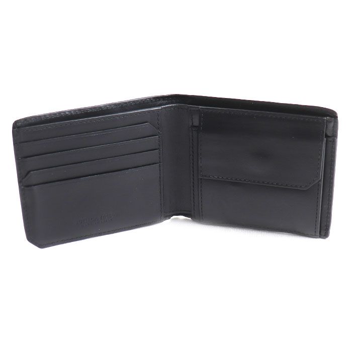 Bottega Veneta Intrecciato Piccolo Bifold Wallet Black — view 3