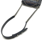 Chanel Unshaded Chain Shoulder Bag Denim Tweed Navy — view 7
