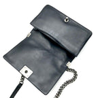 Chanel Unshaded Chain Shoulder Bag Denim Tweed Navy — view 8