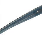 Chanel CC Logo Camellia Pearl Sunglasses Eyewear Blue Brown — view 7