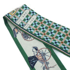 Hermes les Voituresa Nouvelle Evolution of the Carriage Twilly Scarf Silk — view 5