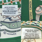 Hermes les Voituresa Nouvelle Evolution of the Carriage Twilly Scarf Silk — view 9
