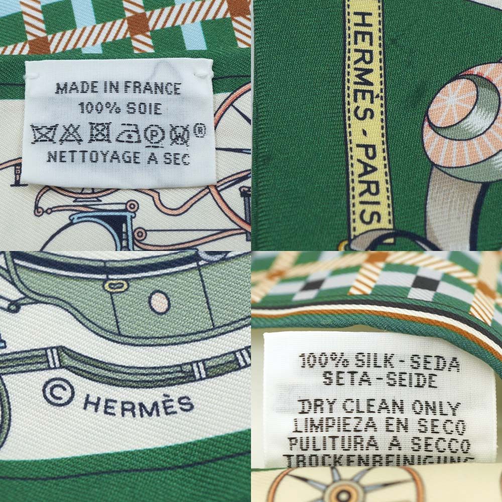 Hermes les Voituresa Nouvelle Evolution of the Carriage Twilly Scarf Silk — view 9