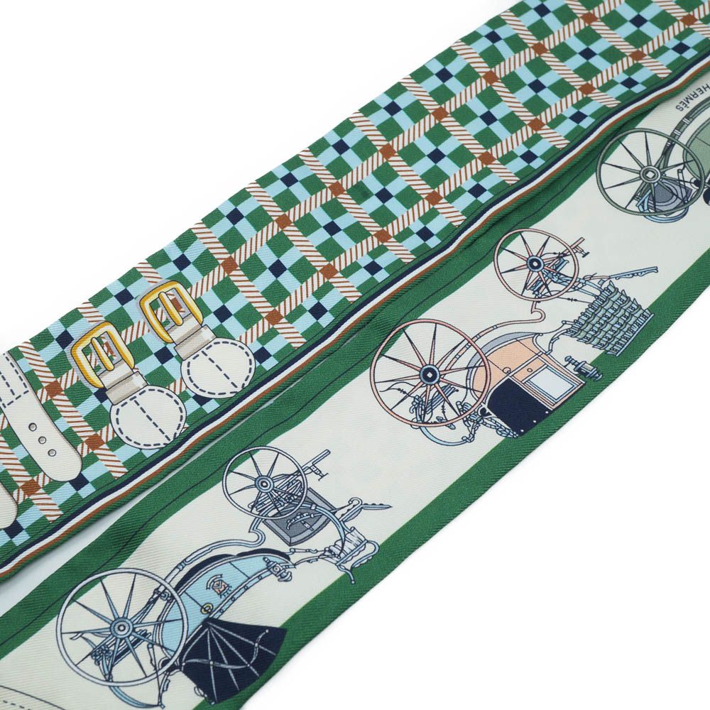 Hermes les Voituresa Nouvelle Evolution of the Carriage Twilly Scarf Silk — view 7
