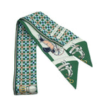 Hermes les Voituresa Nouvelle Evolution of the Carriage Twilly Scarf Silk — view 2
