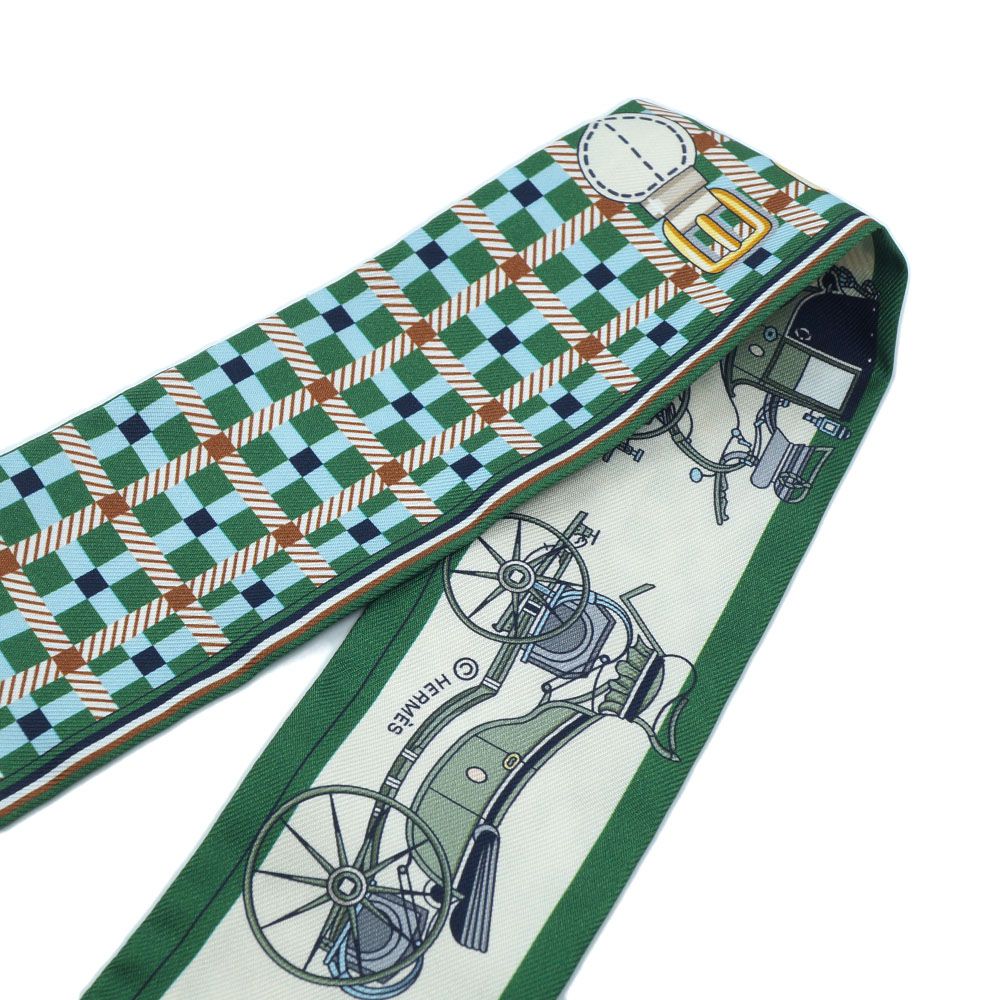 Hermes les Voituresa Nouvelle Evolution of the Carriage Twilly Scarf Silk — view 8