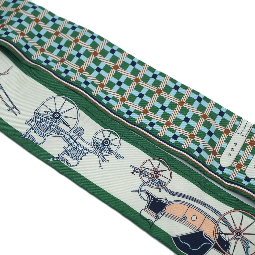 Hermes les Voituresa Nouvelle Evolution of the Carriage Twilly Scarf Silk — view 4