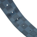 Louis Vuitton Ceinture Reverse Damier Belt All Over Pattern Leather Blue Black — view 7