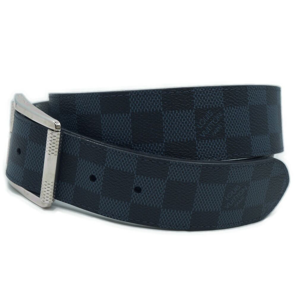 Louis Vuitton Ceinture Reverse Damier Belt All Over Pattern Leather Blue Black — view 2