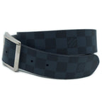 Louis Vuitton Ceinture Reverse Damier Belt All Over Pattern Leather Blue Black — view 2
