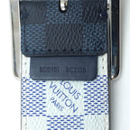 Louis Vuitton Ceinture Reverse Damier Belt All Over Pattern Leather Blue Black — view 8