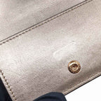 Fendi Pink Gold Compact Wallet Leather Card Case — view 7