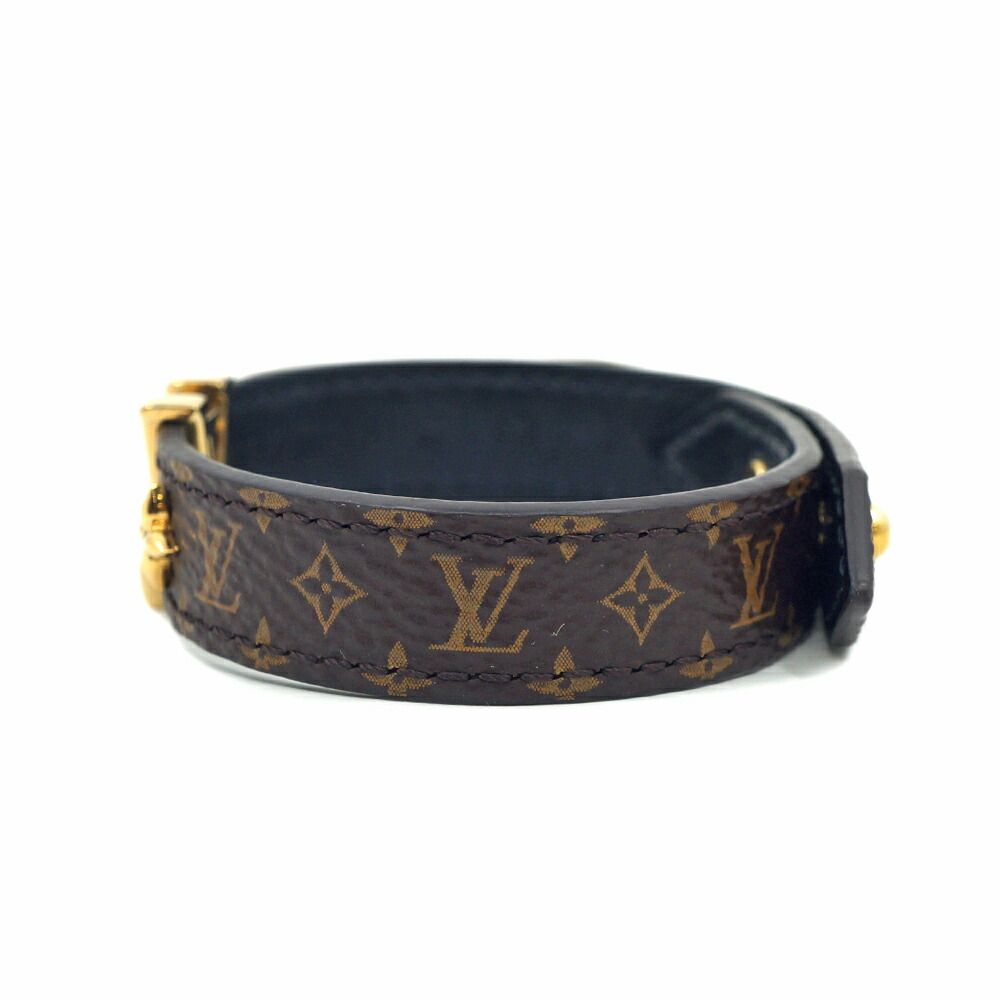 Louis Vuitton Bracelet LV Iconic 17 Brown Monogram Gold — view 2