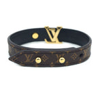Louis Vuitton Bracelet LV Iconic 17 Brown Monogram Gold — view 3