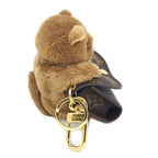 Louis Vuitton Bag Charm LV Cat Monogram Brown Key Holder Gold — view 4