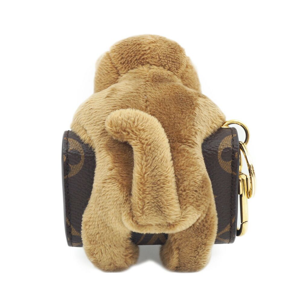 Louis Vuitton Bag Charm LV Cat Monogram Brown Key Holder Gold — view 3