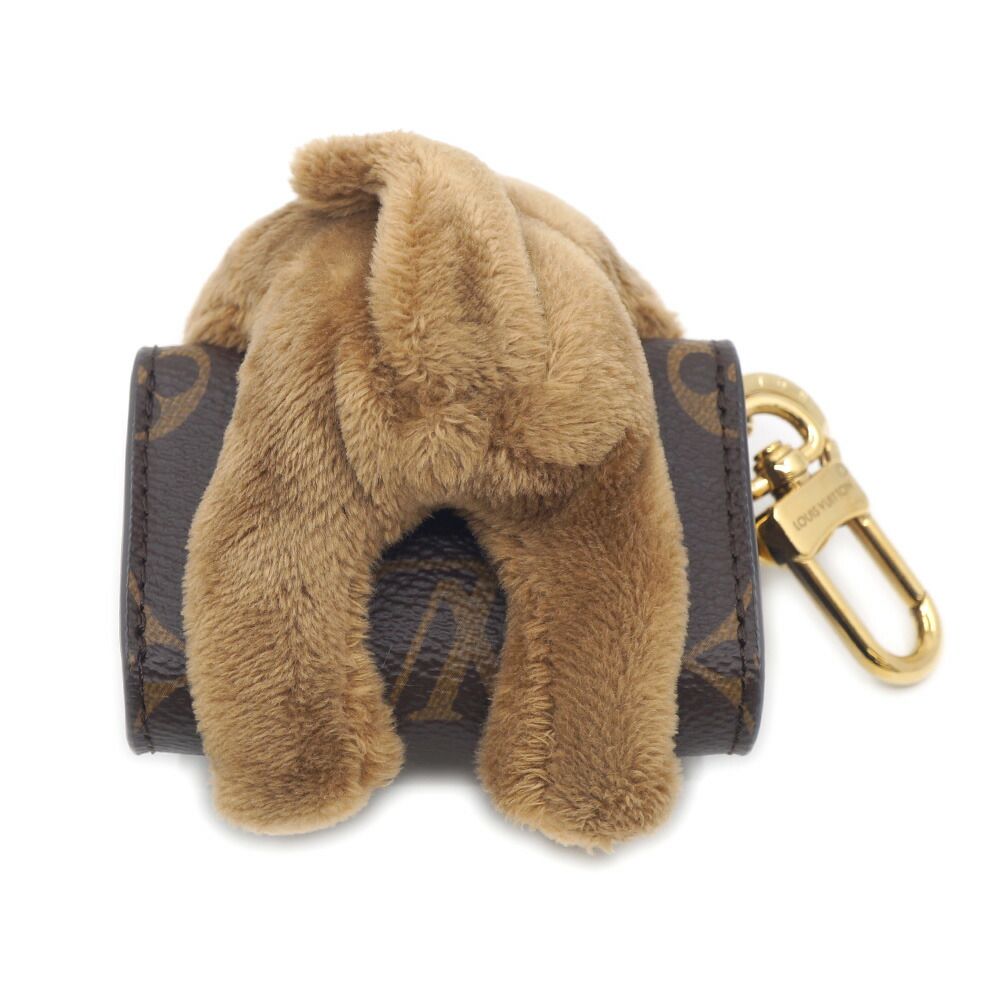 Louis Vuitton Bag Charm LV Cat Monogram Brown Key Holder Gold — view 6