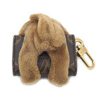 Louis Vuitton Bag Charm LV Cat Monogram Brown Key Holder Gold — view 6