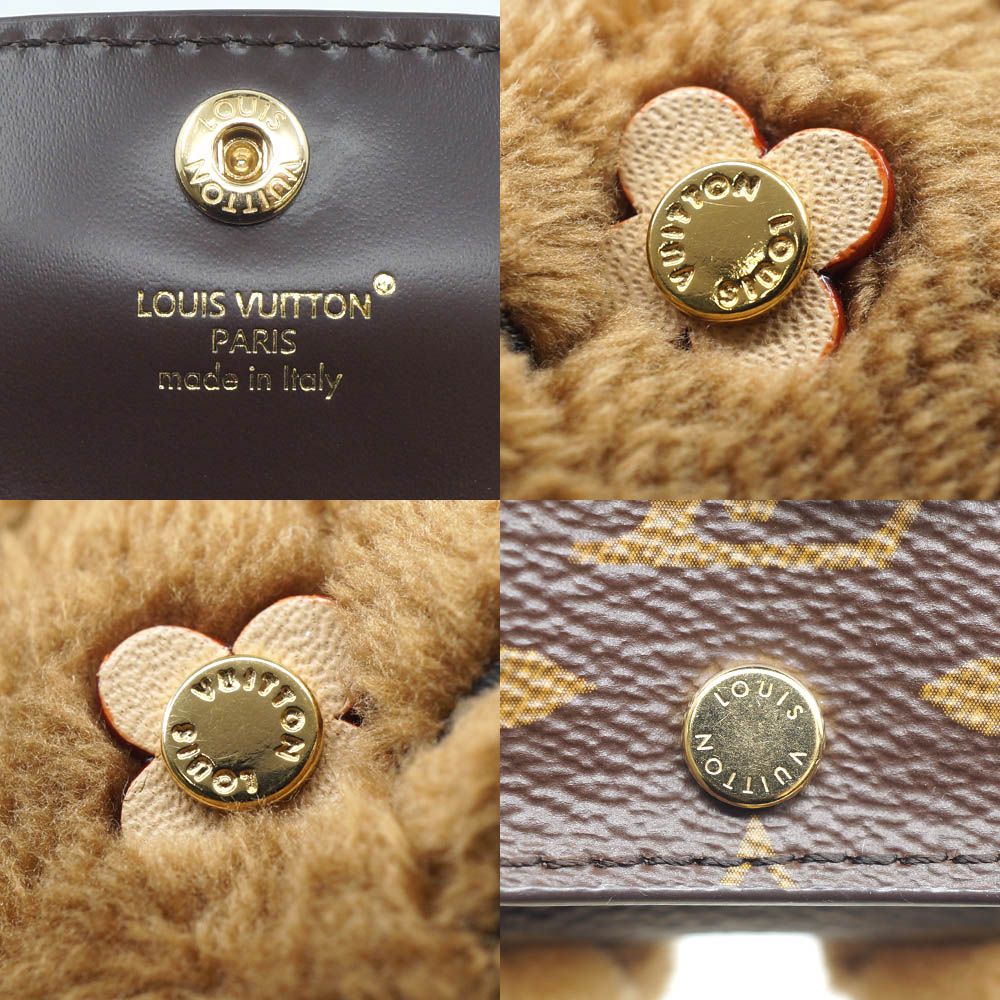 Louis Vuitton Bag Charm LV Cat Monogram Brown Key Holder Gold — view 9