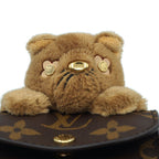 Louis Vuitton Bag Charm LV Cat Monogram Brown Key Holder Gold — view 2