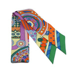 Hermes les Murmures de la Foret Whisper of the Forest Twilly Multicolor Scarf — view 2