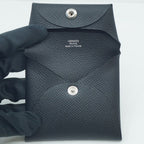 Hermes Bastia Veau Epsom Card Case Coin Purse Black — view 6