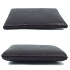 Hermes Bastia Brown Silver Coin Case Card Leather — view 3