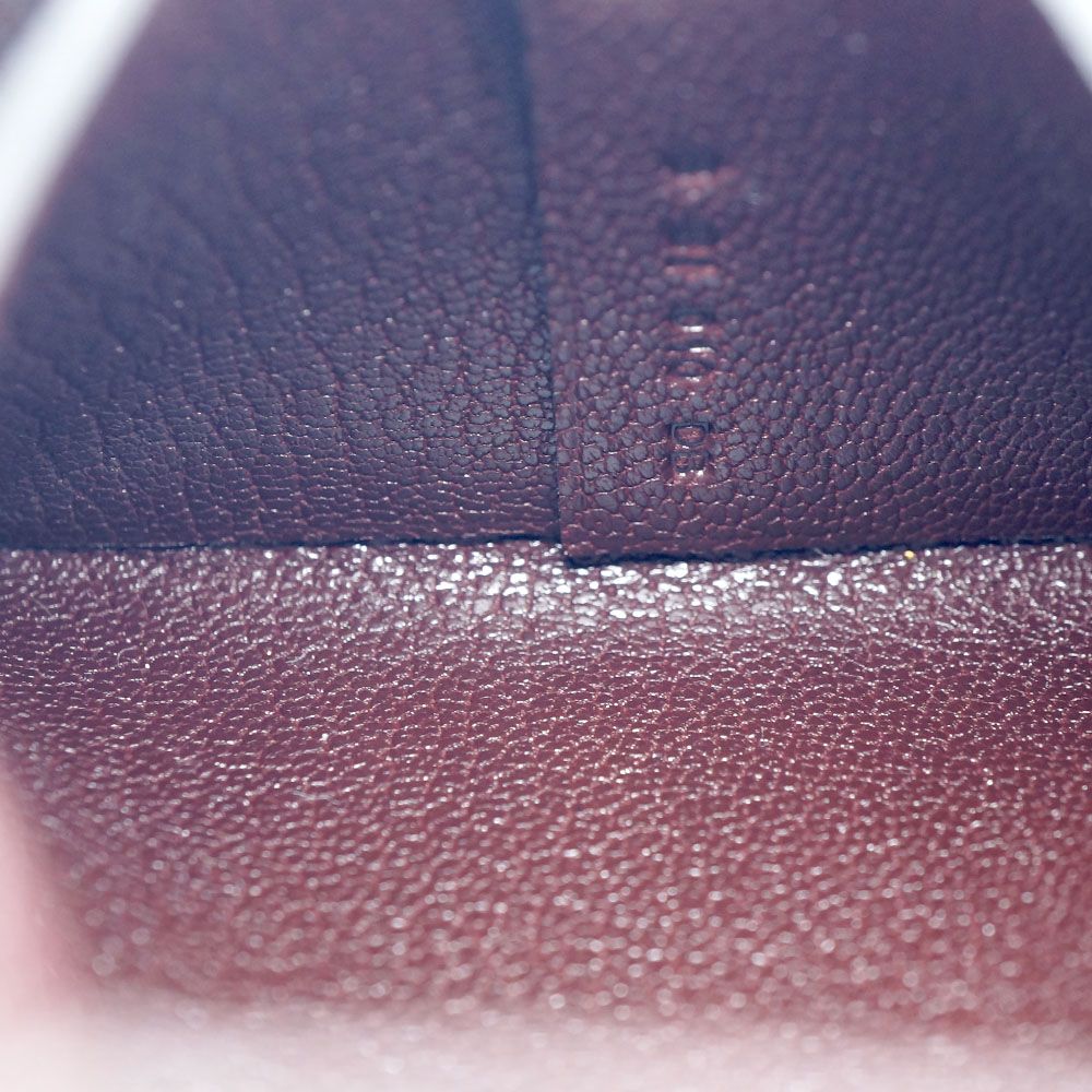 Hermes Bastia Brown Silver Coin Case Card Leather — view 7