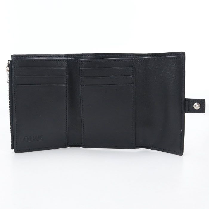 Loewe Vertical Wallet Small Anagram Trifold Calf — view 3