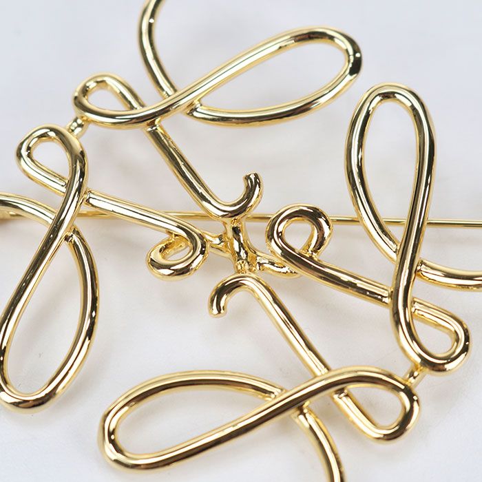 Loewe Anagram Brooch Metal — view 2