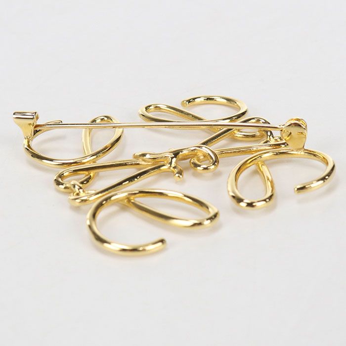 Loewe Anagram Brooch Metal — view 3