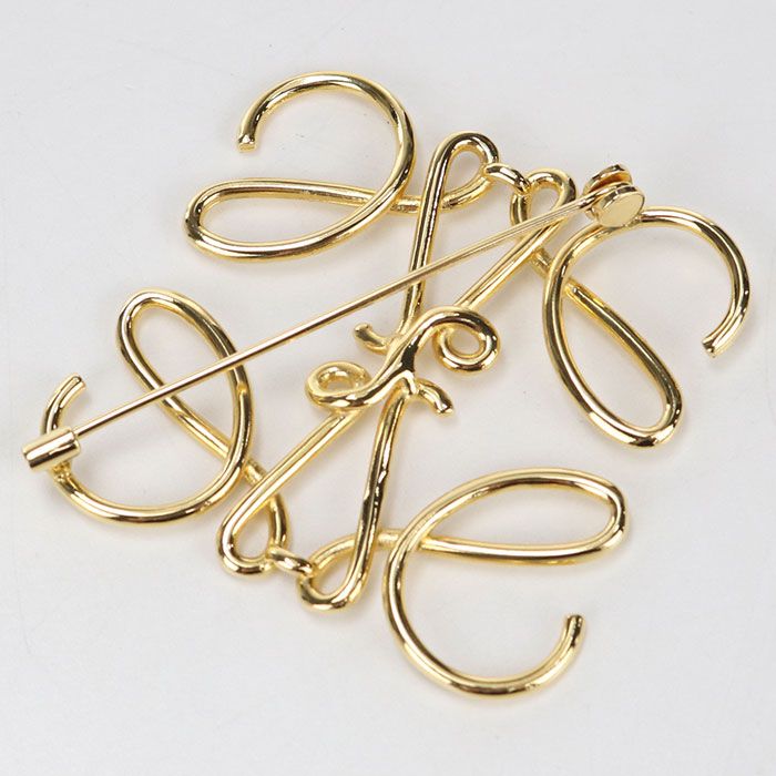 Loewe Anagram Brooch Metal — view 2