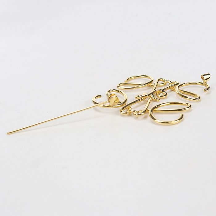 Loewe Anagram Brooch Metal — view 4