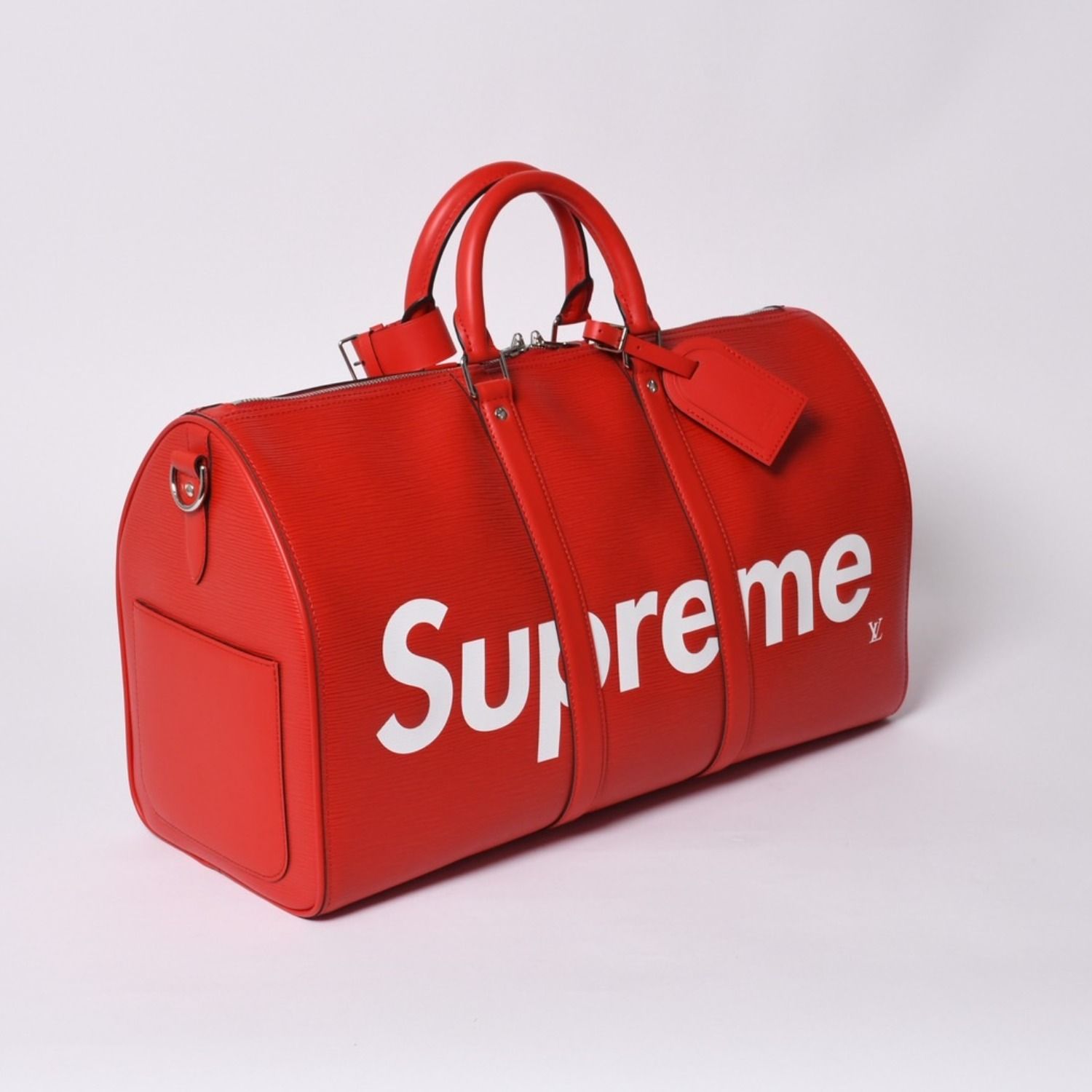 Louis Vuitton Supreme Keepall Bandouliere 45 Boston Bag Epi — view 4