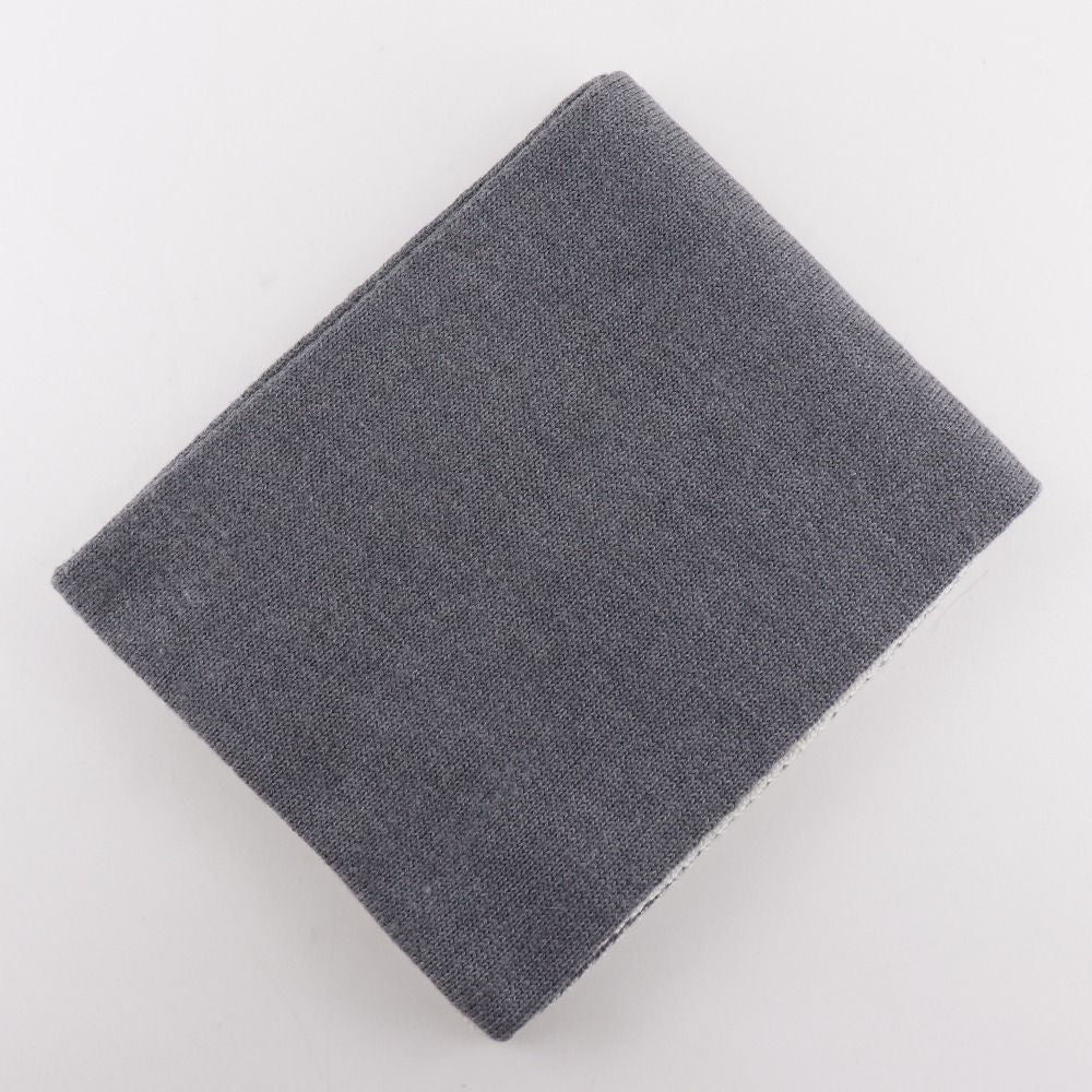 Chanel CC Logo Sports Line Wool Silk Gray Scarf — view 3