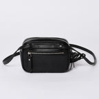 Saint Laurent Shoulder Bag V-stitch Fringe YSL Logo Black Calfskin — view 2