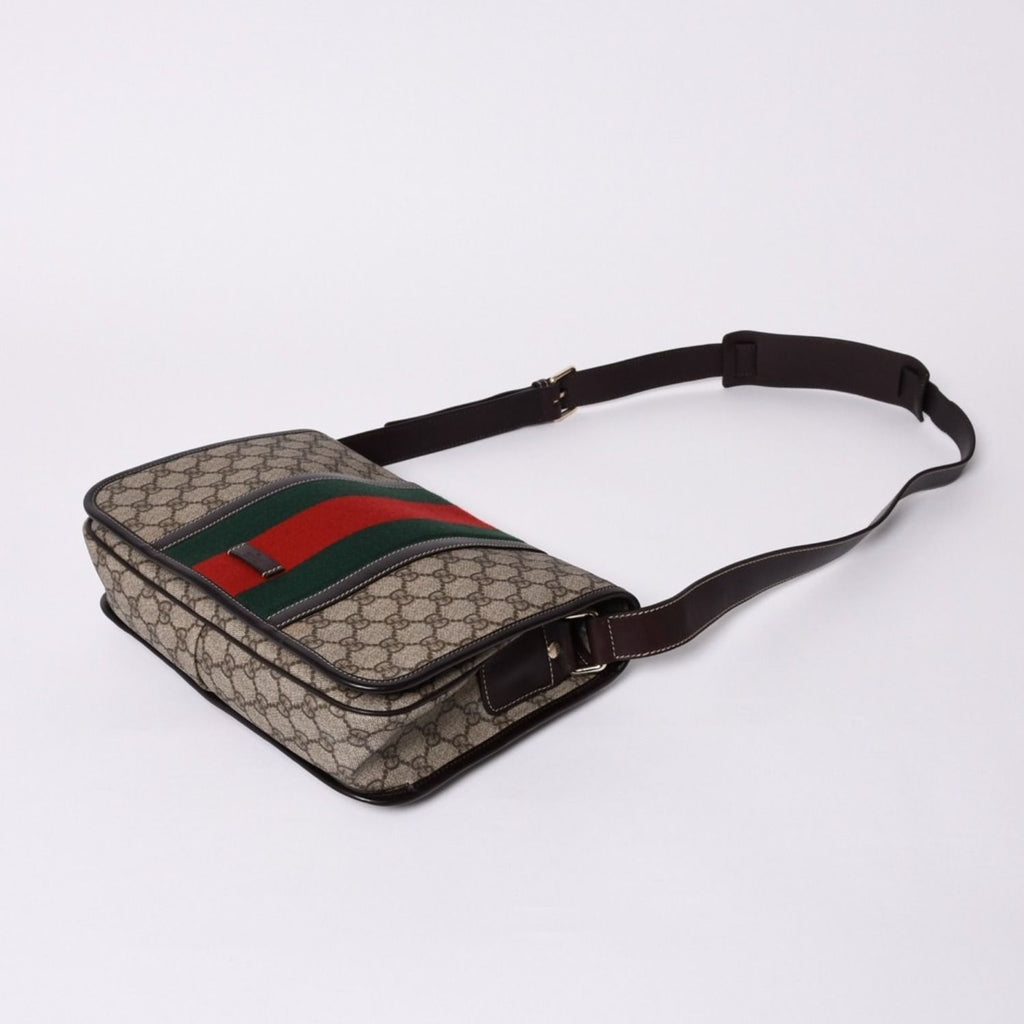 Gucci Shoulder Bag GG Supreme Sherry Line Beige Gold — view 4