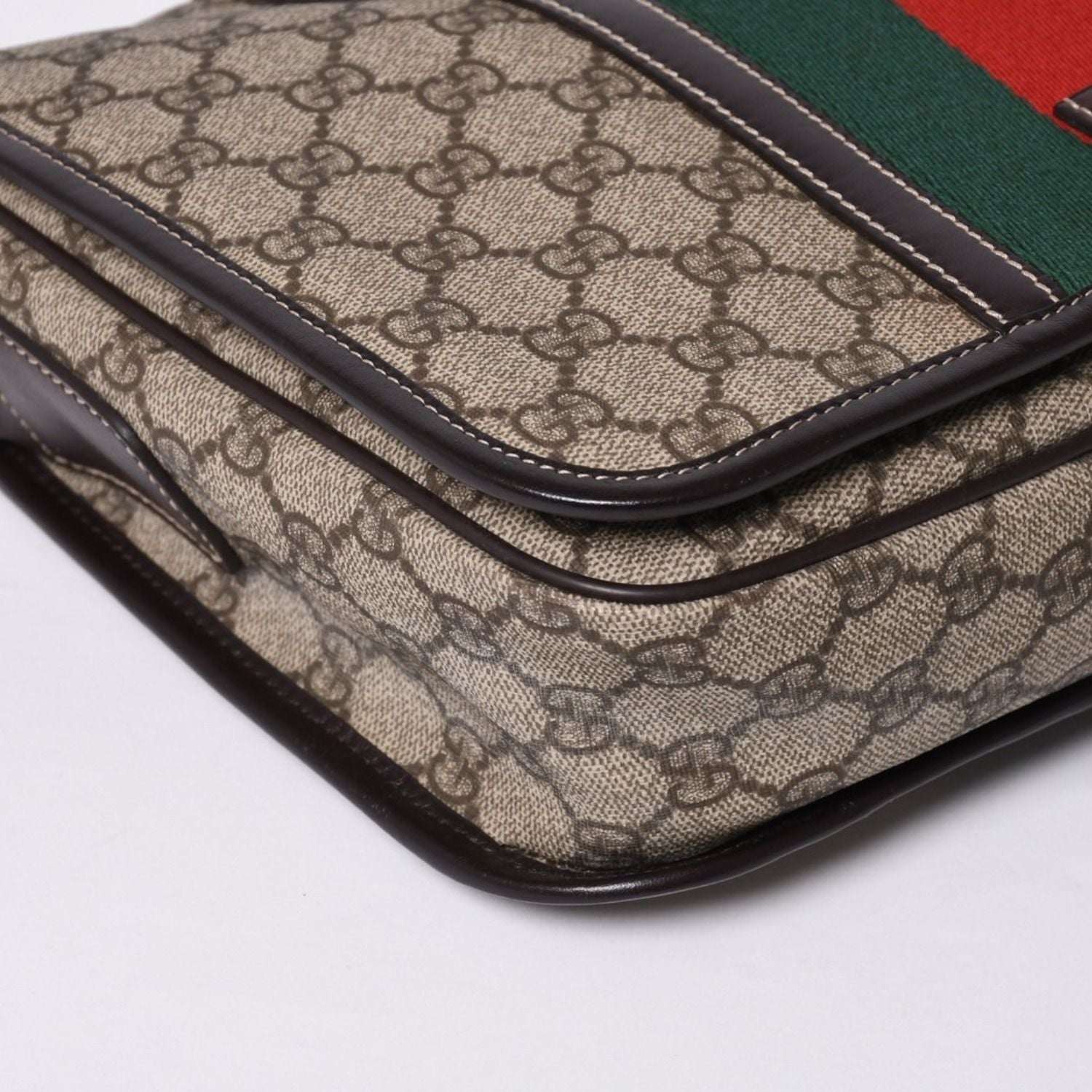 Gucci Shoulder Bag GG Supreme Sherry Line Beige Gold — view 7