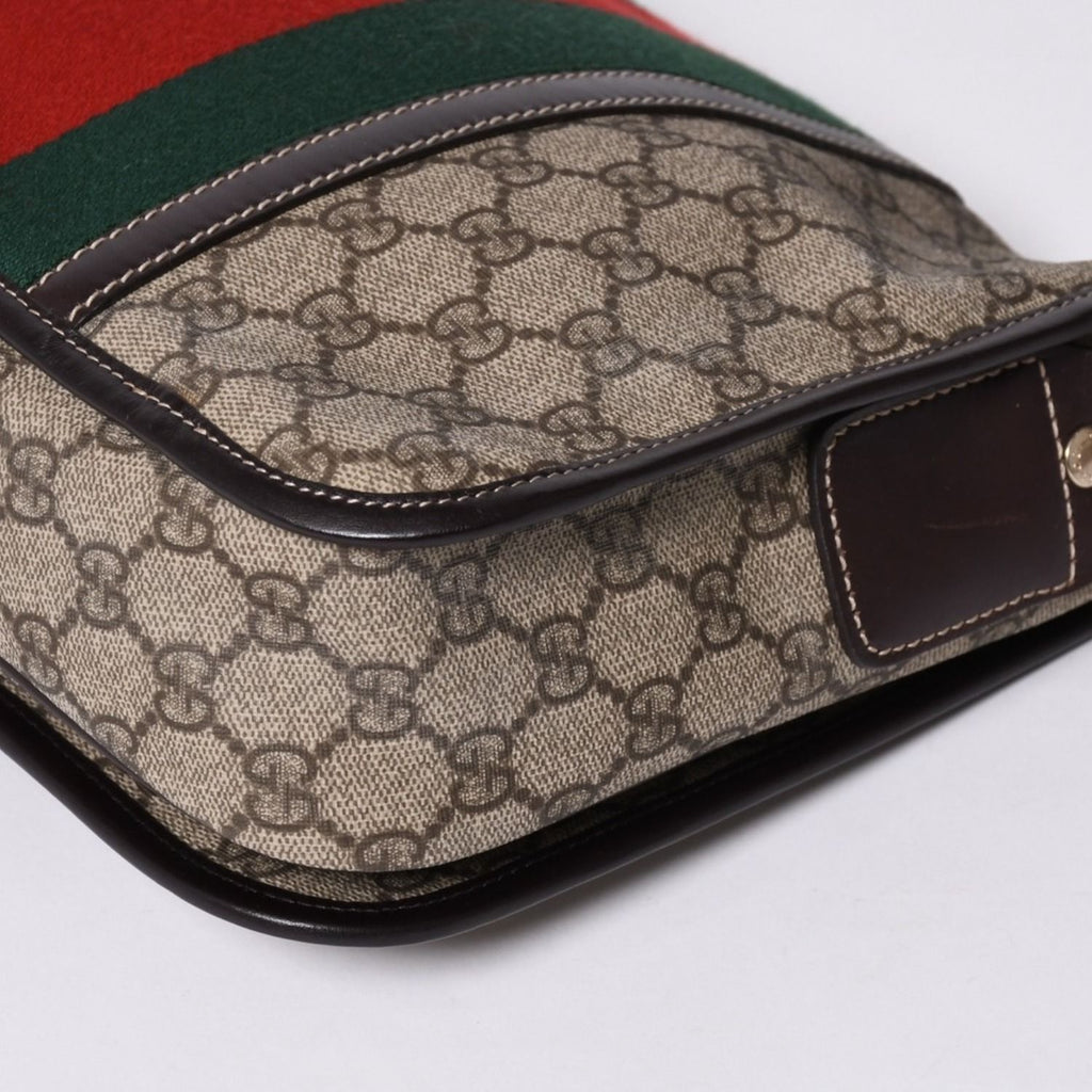 Gucci Shoulder Bag GG Supreme Sherry Line Beige Gold — view 8