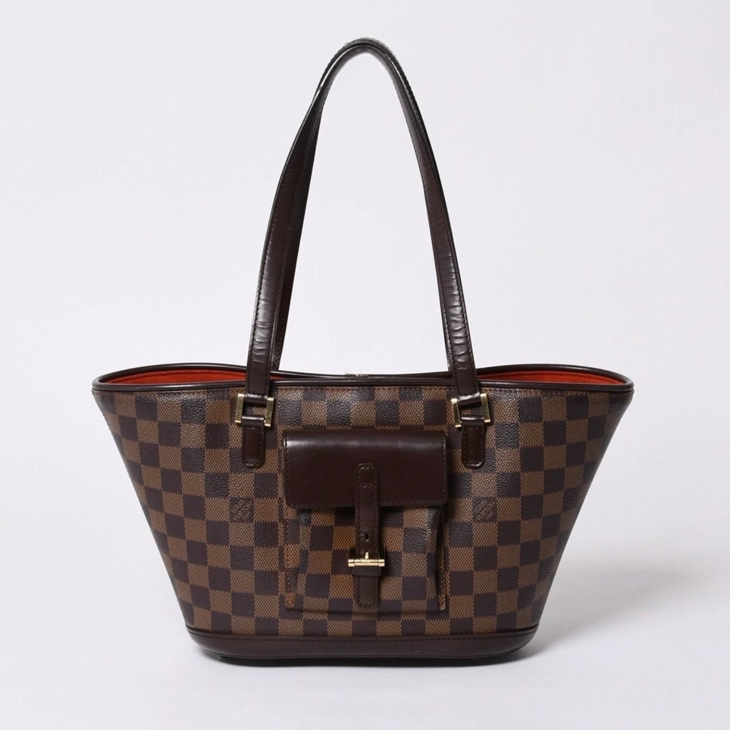 Louis Vuitton Handbag Manosque PM Damier Brown Gold