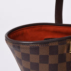 Louis Vuitton Handbag Manosque PM Damier Brown Gold — view 4