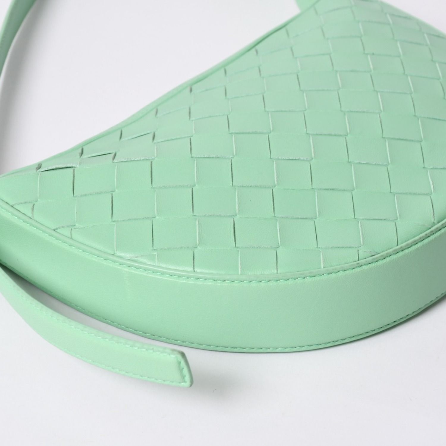 Bottega Veneta Intrecciato Bag Leather Green Gold — view 6